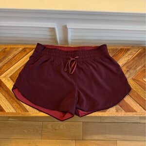 Lululemon Choose A Side Short Reversible 3” Chianti/Cassis Size 8